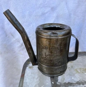 ANTIQUE NEW YORK CITY SWINGSPOUT ONE QT. OILER SWINGSPOUT MEASURE CO NY - Bild 1 von 15