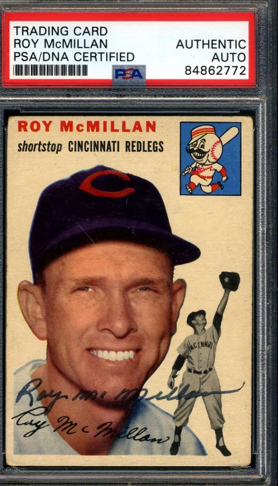 Roy McMillan PSA DNA Signed 1954 Topps Autograph - Image 1 of 1