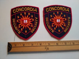 2 SECURITE SECURITY CONCORDIA UNIVERSITY FRANCAIS QUEBEC FRENCH PATCH ECUSSON - Picture 1 of 1