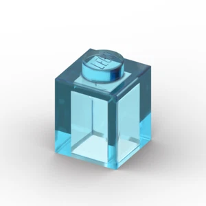 Lego 15x Basic Steine 1x1 brick 3005 transparent hellblau trans-light blue - Picture 1 of 1