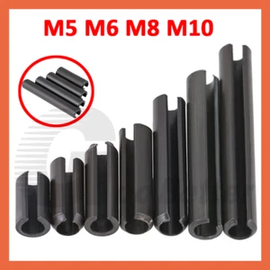 Schlitzfederstifte Rollstift Split Spannstifte schwarz Zink M5 M6 M8 M10 alle Größen - Bild 1 von 62