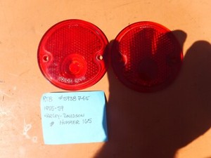 indicator light lens tail light stop brake Harley davidson guidex 55 56 57