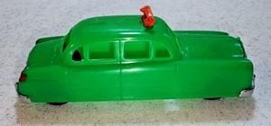 Vintage 1950s Thomas Toys 4" Green Plastic Taxi Cab - Picture 1 of 5