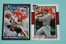 JOSH HAMILTON LOT OF 2 2014 DONRUSS POWER PLUS & BASE #3&74 LOS ANGELES ANGELS