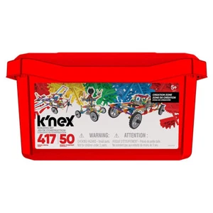 K’NEX Building Set Create 50 Models Includes 417pcs in Storage Tub for Ages 5+ - Picture 1 of 10