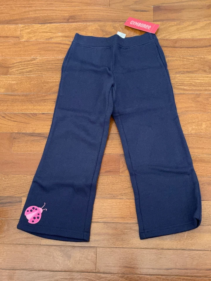 Pantalones Ladybug Gymboree Niñas Garden Friends Azul Marino Tejido Talla 3 3T Nuevos Foto 1 de 4