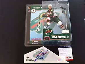 Auto McFarlane firmado por Marian Gaborik Minnesota Wilds PSA/ADN Certificado de Autenticidad - Imagen 1 de 2