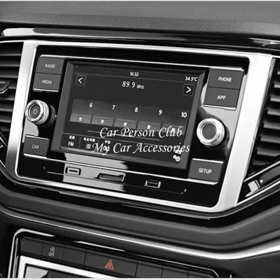 Radio Navi Telaio Apertura Acciaio Inox Opaco Adatti Per VW T-Roc Tdi TSI - Immagine 1 di 2