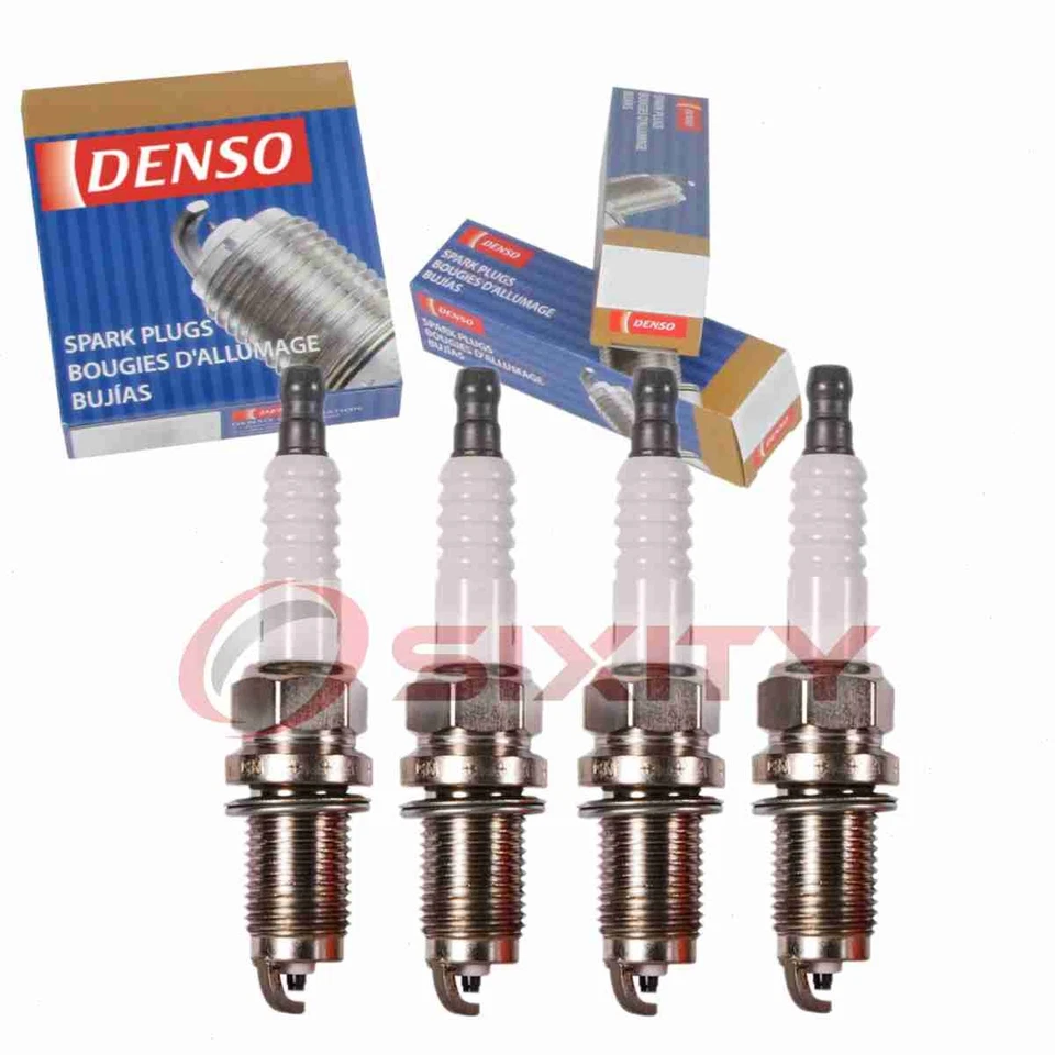 4 pc Denso Standard Spark Plugs for 2007-2014 Honda Fit 1.5L L4 Ignition jh - Image 1 of 4
