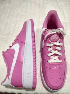 Nike Air Force 1 Pink White GS Shoes FV5948-600 Youth Size 6.5Y / Women's Size 8 - Picture 1 of 17