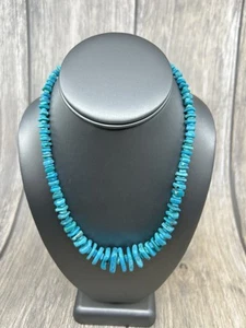 Jay King Sterling Silver Royal Blue Turquoise Flat Nugget Necklace 18" - Picture 1 of 10
