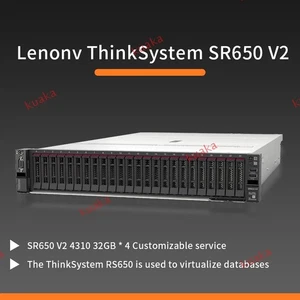 Lenovo ThinkSystem SR650 V2Rack Server 2X2.1Ghz 4310 128G Memory 9365-28i 750W*2 - Picture 1 of 1