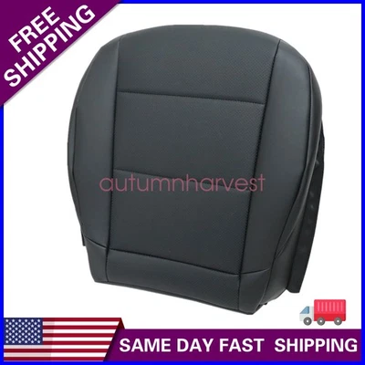 Cubierta de asiento de cuero PERF inferior de pasajero negra para Mercedes Benz C230 2005 a 2007 Foto 1 de 4