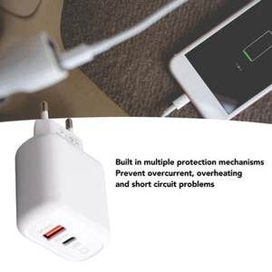 20W Wtyczka telefonu Zasilacz Podwójny port PD Jack QC 3.0 Telefon Ładowarka ścienna Wtyczka Fo - Zdjęcie 1 z 22