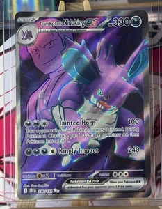 Team Rocket's Nidoking ex Ultra Rare Pokemon SV10: Destined Rivals 216/182 NM - Picture 1 of 2