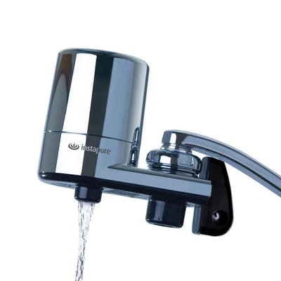 Instapure F2 Chrome Faucet Mount Carbon Water Filter Easy Installation Qualit... - Image 1 of 2