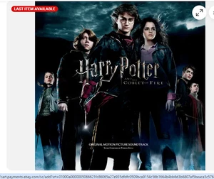 OST - HARRY POTTER AND THE GOBLET OF FIRE, 2025 RECORD STORE DAY CLEAR vinyl 2LP - Picture 1 of 1