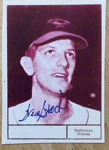 WES STOCK, 100 % AUTHENTISCHES HANDSIGNIERTES FOTO, BASEBALL-LEGENDE! - Bild 1 von 1