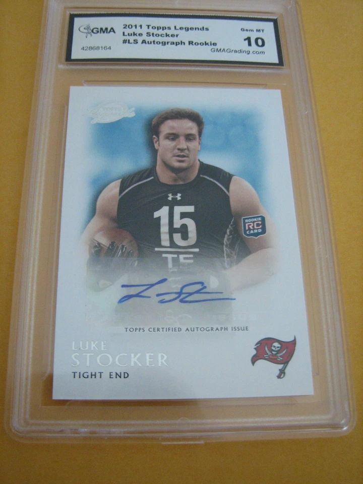 LUKE STOCKER BUCS 2011 TOPPS LEGENDS AUTOGRAPH AUTO ROOKIE RC # RA-LS GRADED 10 - Image 1 of 1