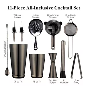 Cocktail Shaker Bar Set Boston Shakers,Cocktail Strainer Set,Jigger Kitchen Bar - Bild 1 von 15