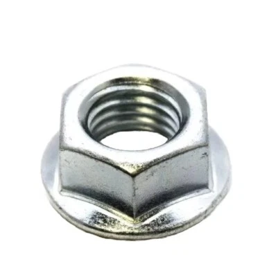 QUALWARE 10-24 Flange Nuts, Serrated Base, Zinc (50).