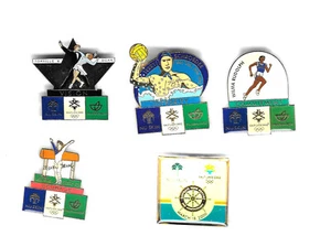 NuSkin Athletes & Convention Salt Lake 2002 Olympic Sponsor 5 Pin Set - Picture 1 of 1
