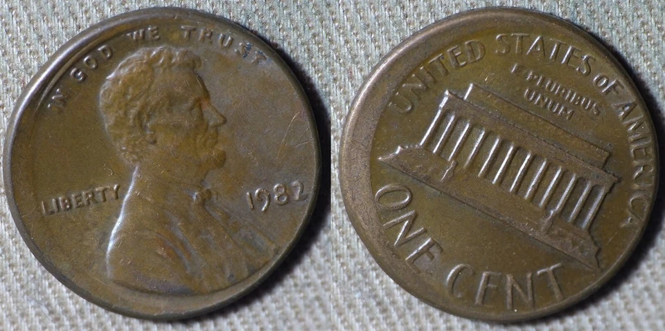 Error : 1982 Cent Broadstruck IREC2913 - Image 1 of 1