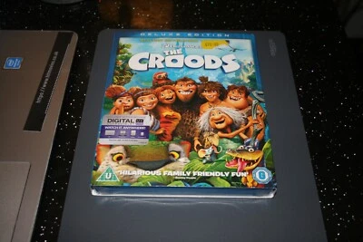 The Croods - Deluxe Edition (Blu-ray 3D + Blu-ray + Digital Copy, 2013) New. Cer - Image 1 of 2