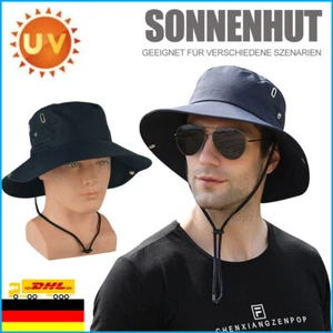 Sonnenhut Herren UV Schutz SafariHut Sommer Outdoor Fischerhut Faltbar Wanderhut - Bild 1 von 17