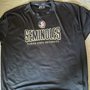 Russell Florida State University Seminoles Black T Shirt Mens Size 3XL (54/56) - Picture 1 of 4