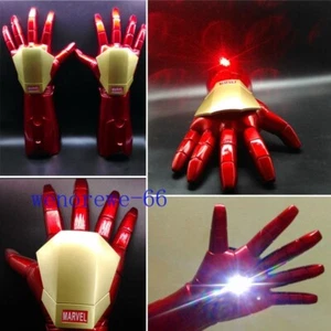 1:1 Iron Man Armor Laser Arm Left or Right Hand LED Gloves Laser Cos Prop Gifts - Picture 1 of 12