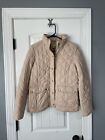 J. Crew Quilted Puffer TAN Jacket Small