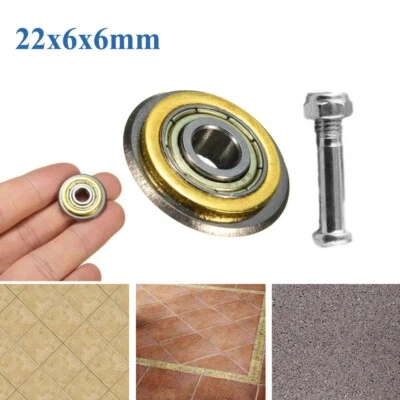 Tungsten Carbide Bearing Tile Ceramic Cutting Wheel Cutter Spare Blade-22x6x6mm - Image 1 of 4