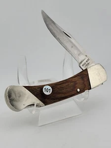 Large Bear MGC USA Clip Point SS Blade Rosewood Handle Folding Knife 9 Inch - Picture 1 of 11