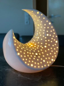 Tiziano Keramik Deko Mondsichel Lampe GRÖßE XL NEU XX NEU - Bild 1 von 3