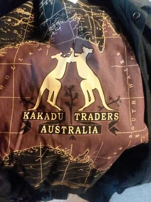 KAKADU TRADERS AUSTRALIA LG. RAINCOAT JACKET COTTON OILSKIN WATERPROOF RAIN COAT - Image 1 of 4