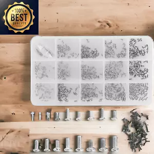 800 piezas Tornillos pequeños para electrónica, M1/M1.2/M1.4/M1.6/M1.7 muy pequeños Phillips P - Imagen 1 de 2