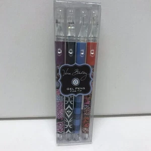 Vera Bradley Gel Pens Multi-Color in Winter 2015 Set Of 4 Gel Pens In Pack NEW - Picture 1 of 2