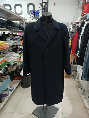 Cantarelli esquire Coat IN Wool Used Man Size L Blue XYR266L - Image 1 of 4