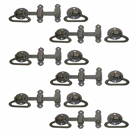 6 Door Latch Wrought Iron Black Set 5 1/2'' W | Renovator's Supply Cover