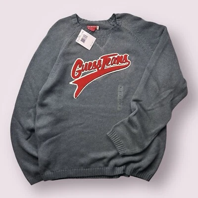 Vintage Deadstock Men’s Guess Knit Sweater Hip Hop Y2K Size 2XL NWT Spellout - Image 1 of 4