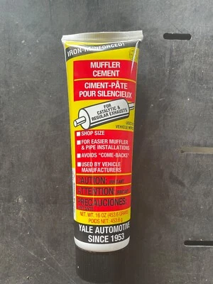 12x YALE MUFFLER CEMENT-1 LB TUBE-12  PACK - Image 1 of 4