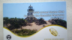 2018 US Mint 🇺🇸  PROOF Quarters Set (Box + CoA) - Picture 1 of 3