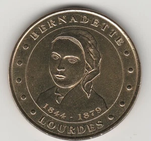 A 2002 TOKEN MEDAILLE M D P  -- 65 108 N°5 LOURDES STE-BERNADETTE 1844-1879 - Picture 1 of 2