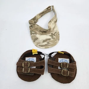 Build-a-Bear BABW Par de Sandalias Marrón y Parasol Camuflaje Usado - Imagen 1 de 10
