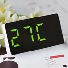 Horloge Miroir LED Portable Plastique Avec Alarme Temps/calendrier/température