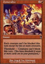 1x Demoralize - Foil MTG Odyssey NM Magic Foil