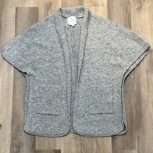 Anthropologie Short Sleeve Open Front Cardigan Sweater Wool Blend Size OS NWT - Picture 1 of 5