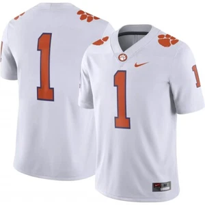 Nike Clemson Tigers Youth Untouchable Football Jersey - #1 - White - Picture 1 of 1