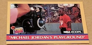 Michael Jordan 1990 NBA Hoops Michael Jordan's Playground #382 Behind The Scenes - Picture 1 of 2